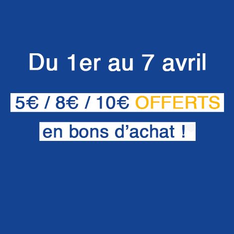 Opération bons d'achat en Avril !